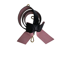 Prada Bow Bag Strap, Leather, Black/ Pink, MII, 3*